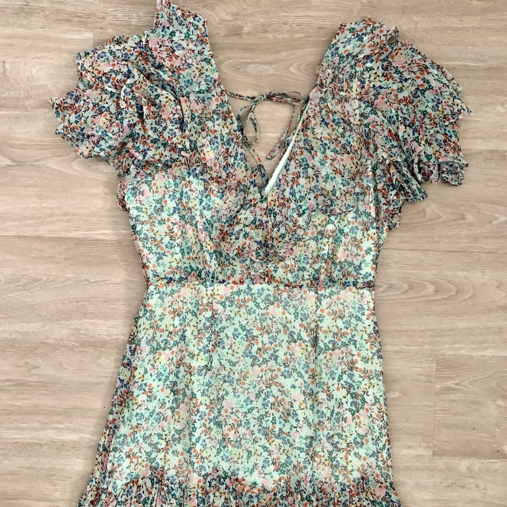 Floral Ruffle Dress - Picture 2 of 9